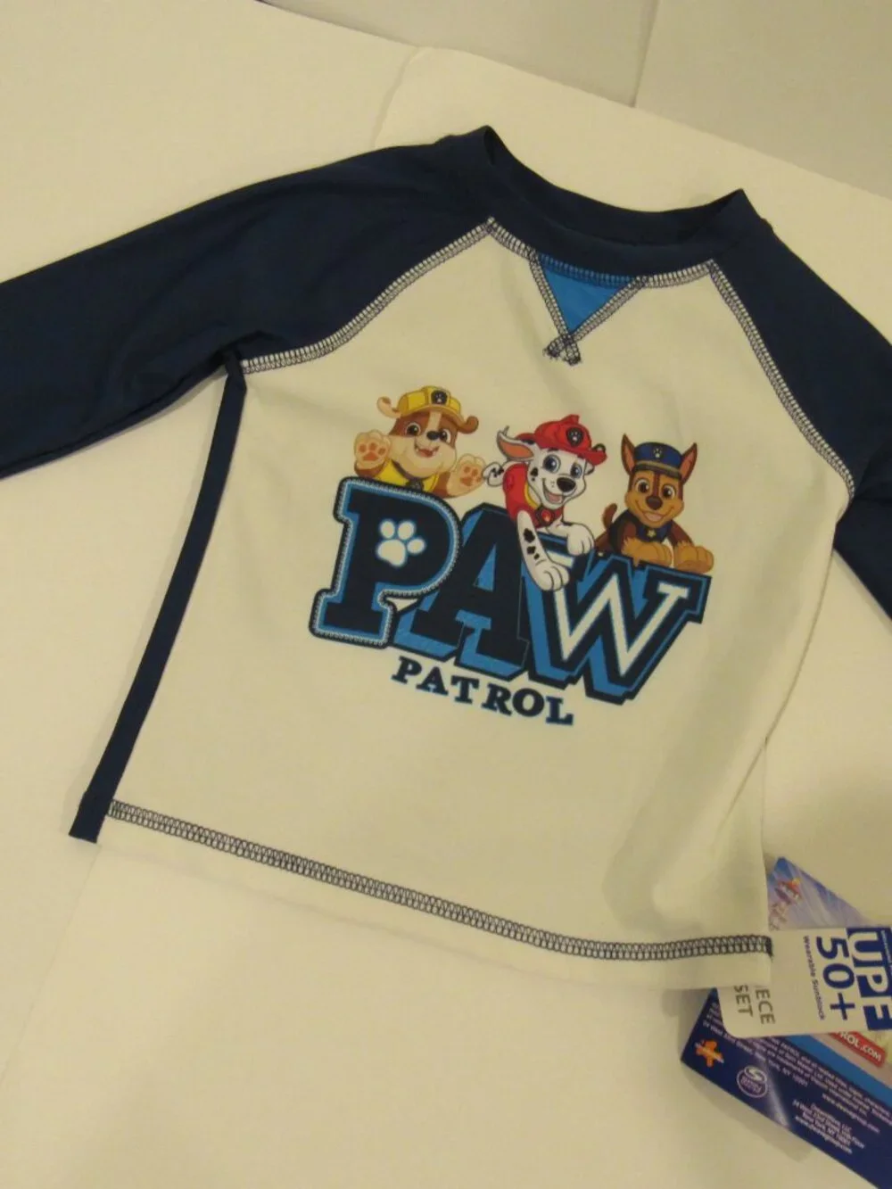 NEW BOYS 18 MONTHS 2-PIECE UPF 50+ SWIM SET-LICENSED PAW PATROL